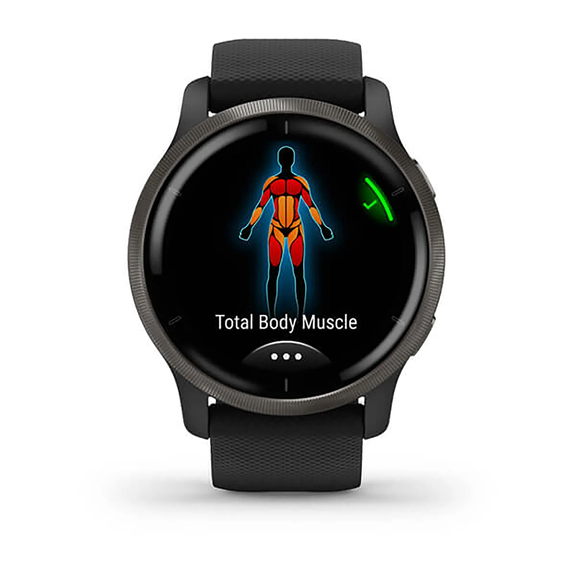 Garmin Venu 2 S Silicone Black Strap Full Color Display Dial Watch - 010-02430-11