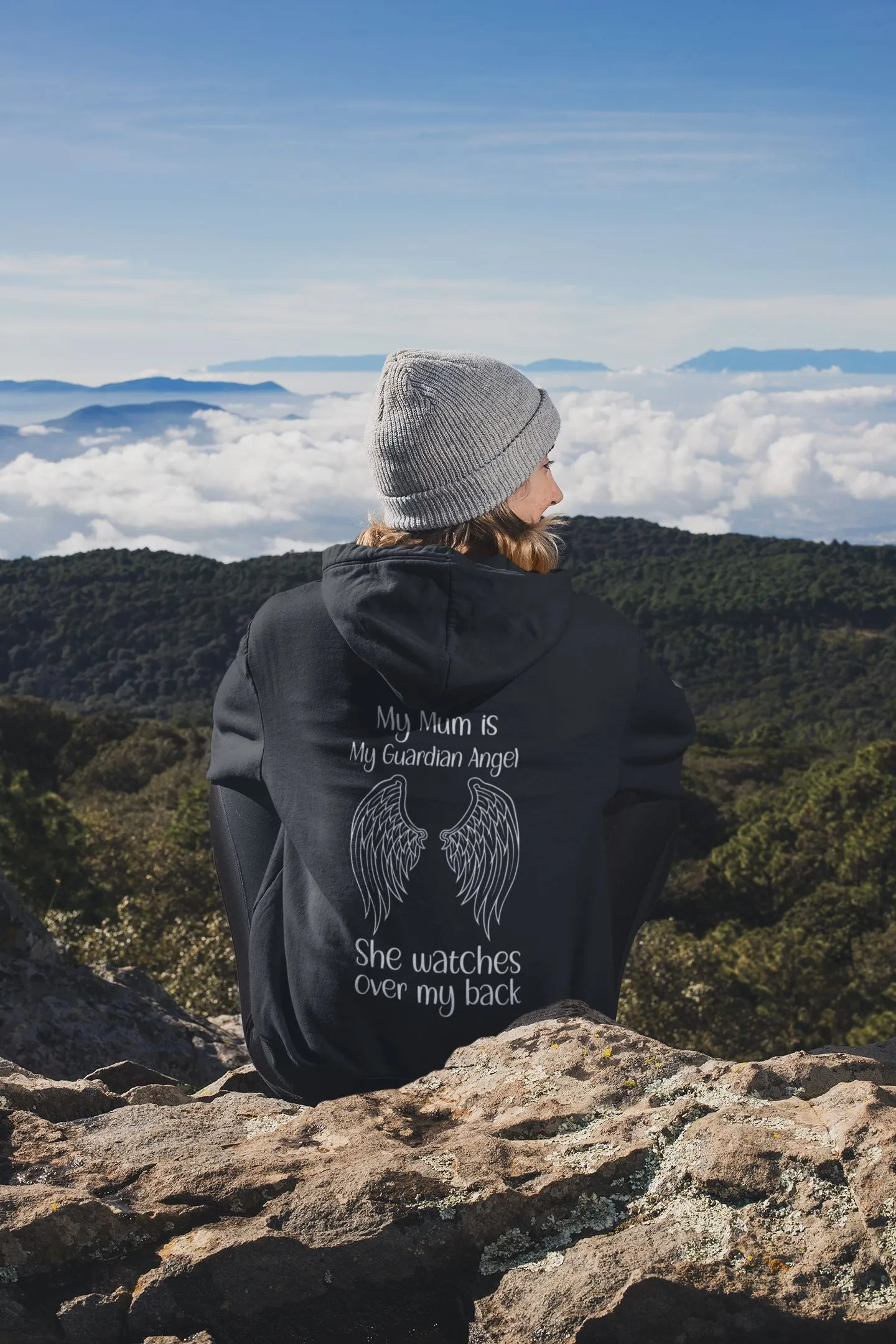 Guardian Angel Mum Hoodie