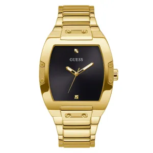 Guess Men's Watch Gold Tone Case Quartz