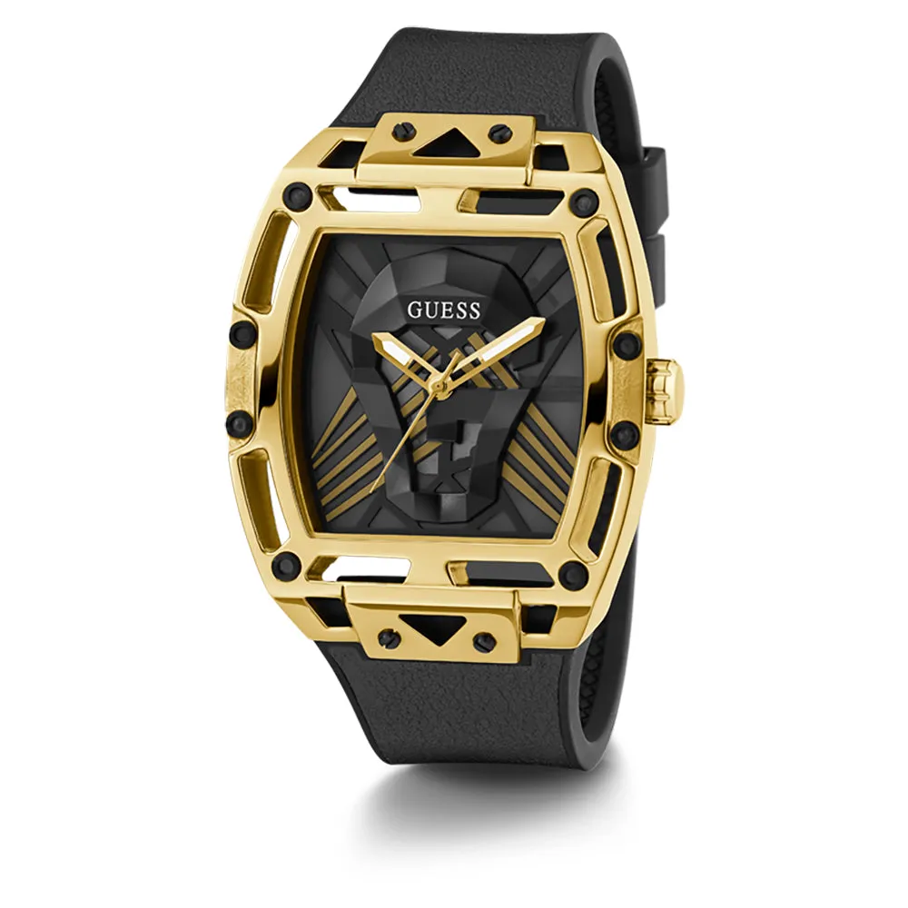 Guess Men's Watch Gold Tone Case Quartz