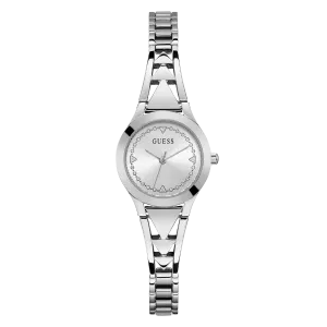 Guess Tessa Silver Stainless Steel Silver Dial Quartz Watch for Ladies - GW0609L1