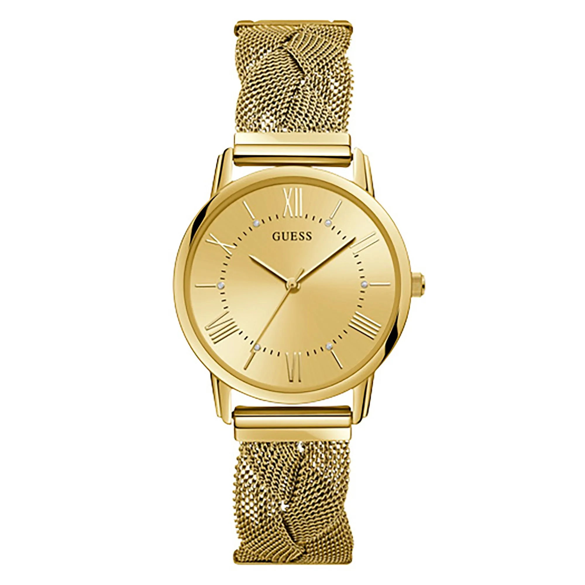 Guess Women's Watch Gold Tone Case Quartz