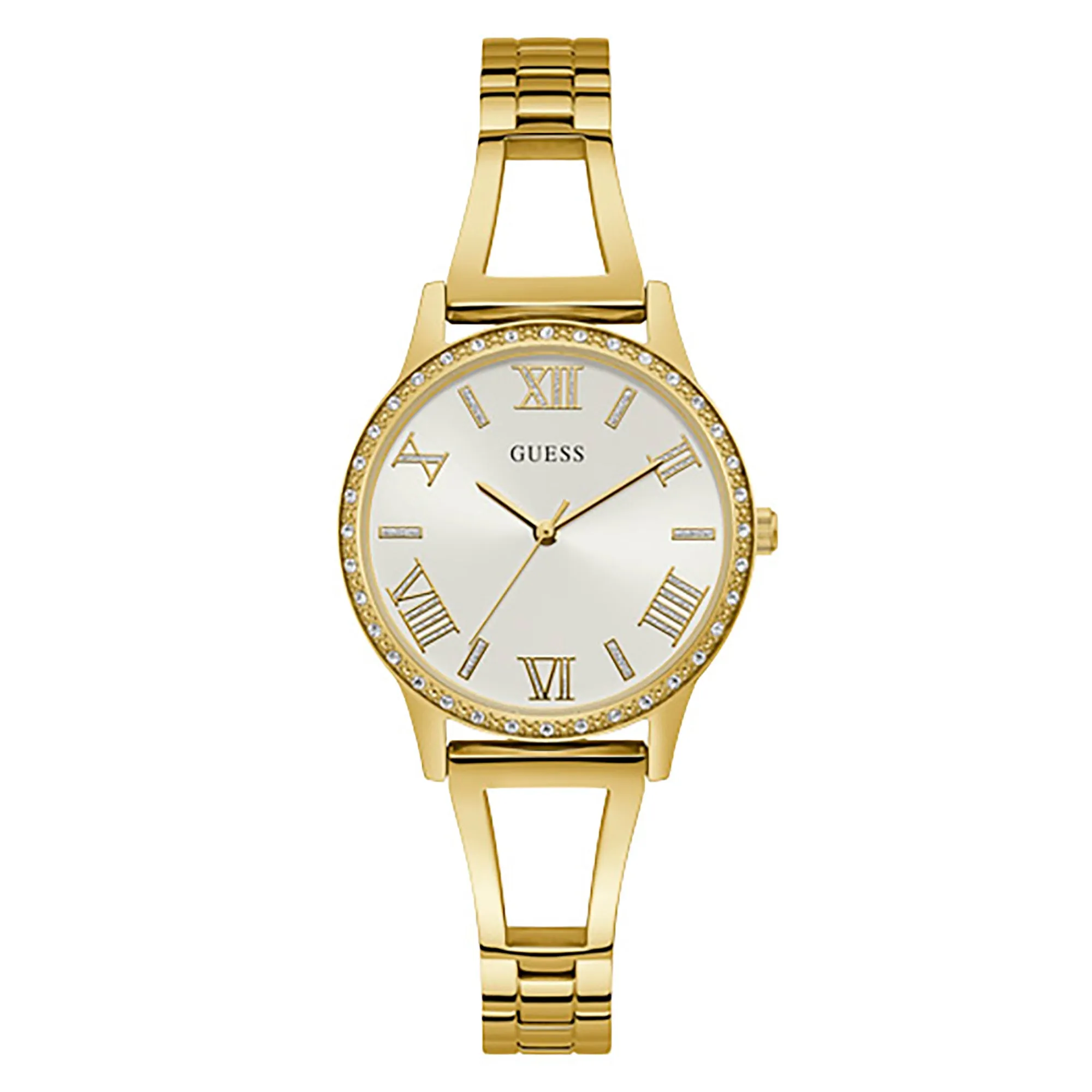 Guess Women's Watch Gold Tone Case Quartz