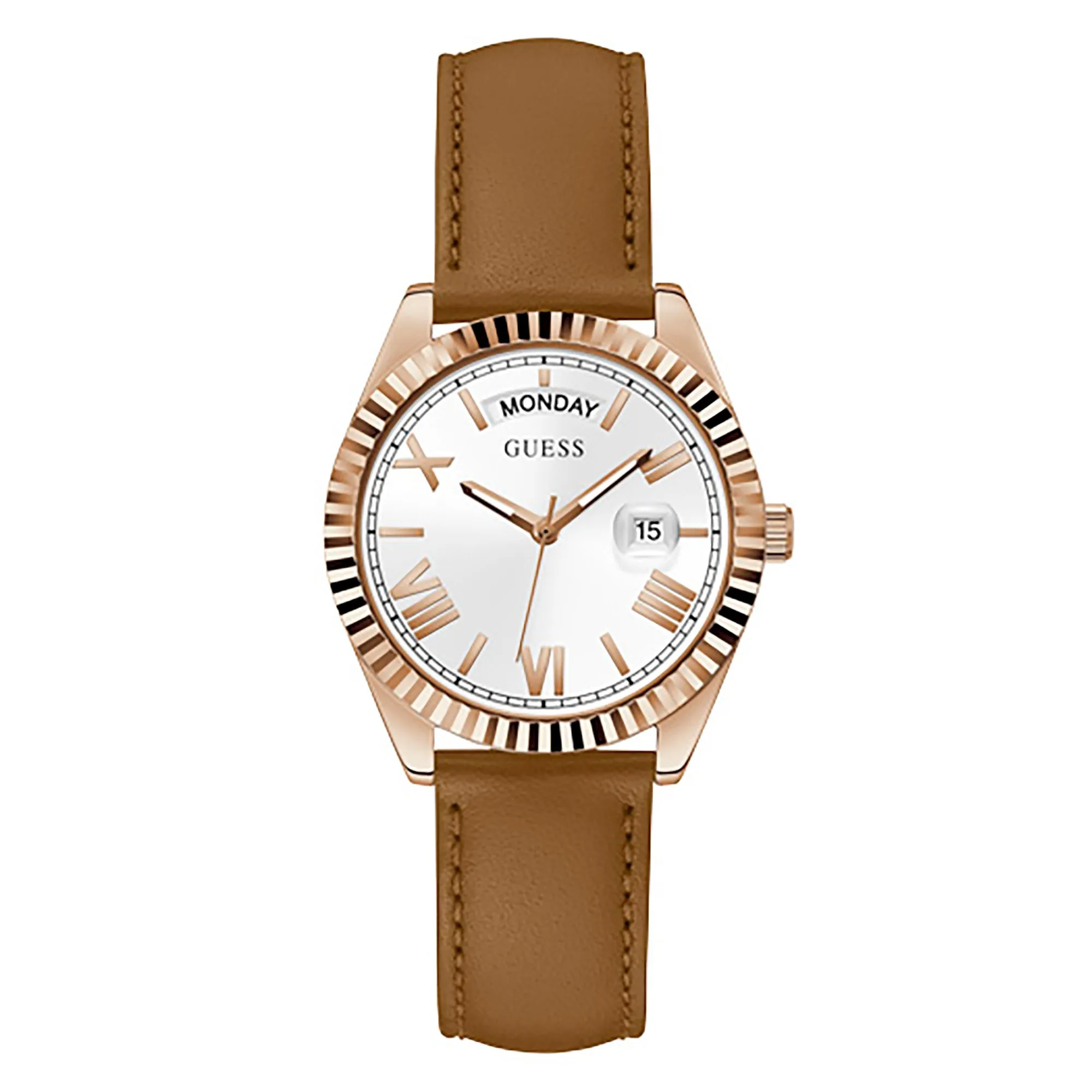 Guess Women's Watch Rose Gold Tone Case Quartz