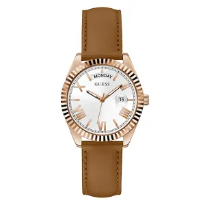 Guess Women's Watch Rose Gold Tone Case Quartz