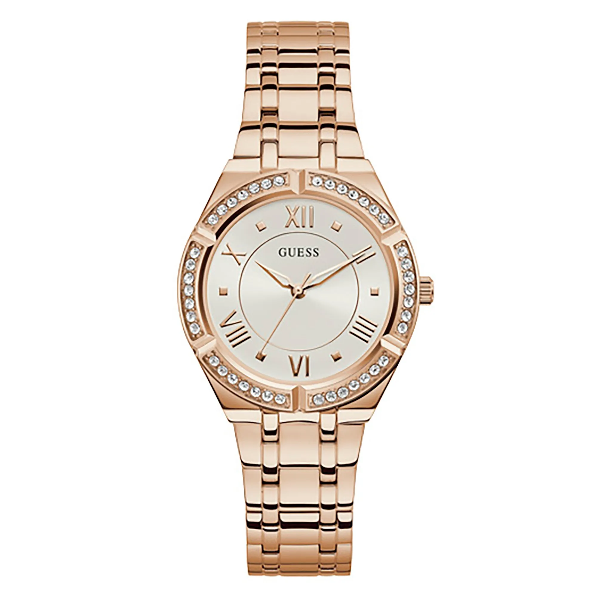 Guess Women's Watch Rose Gold Tone Case Quartz