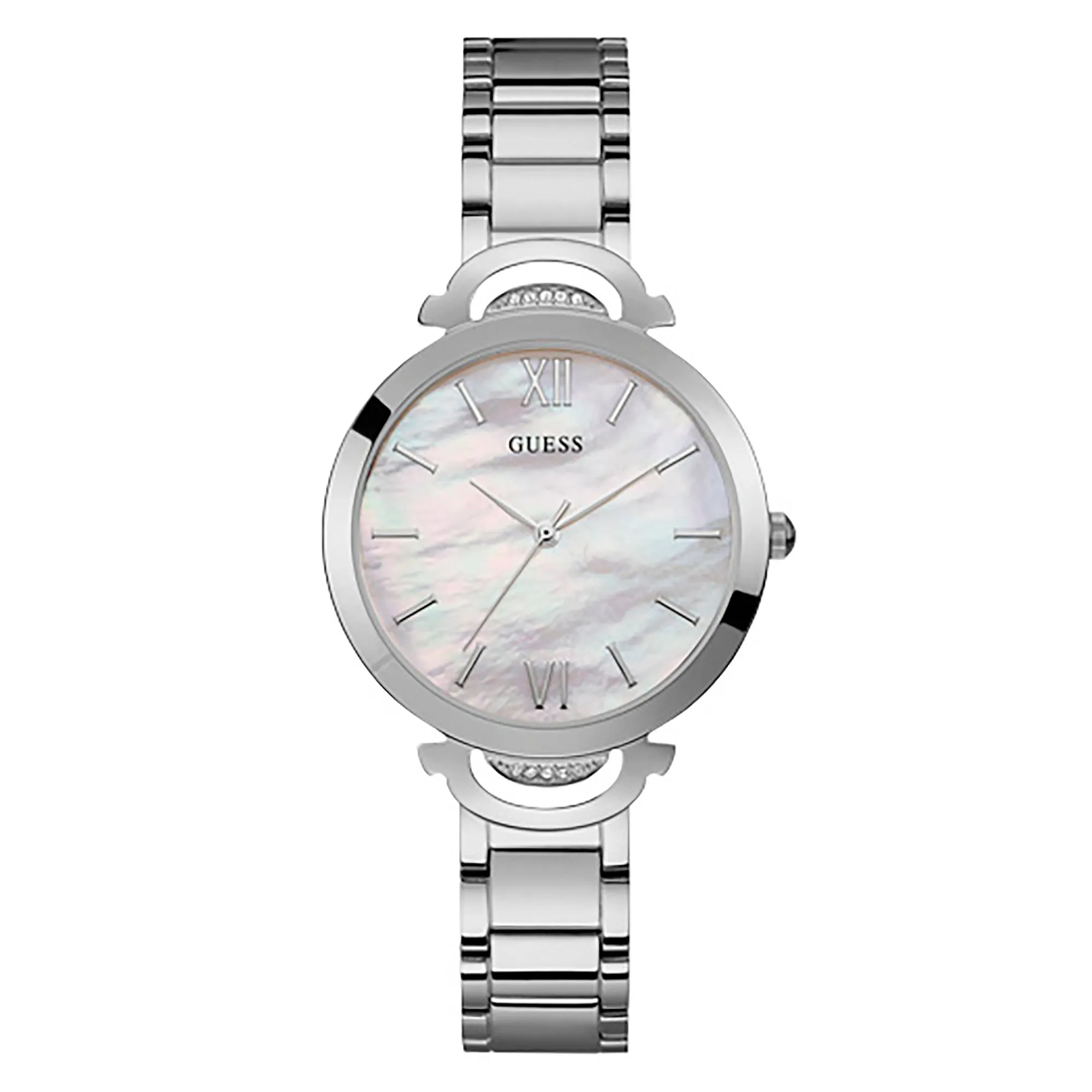 Guess Women's Watch Silver Tone Case Quartz