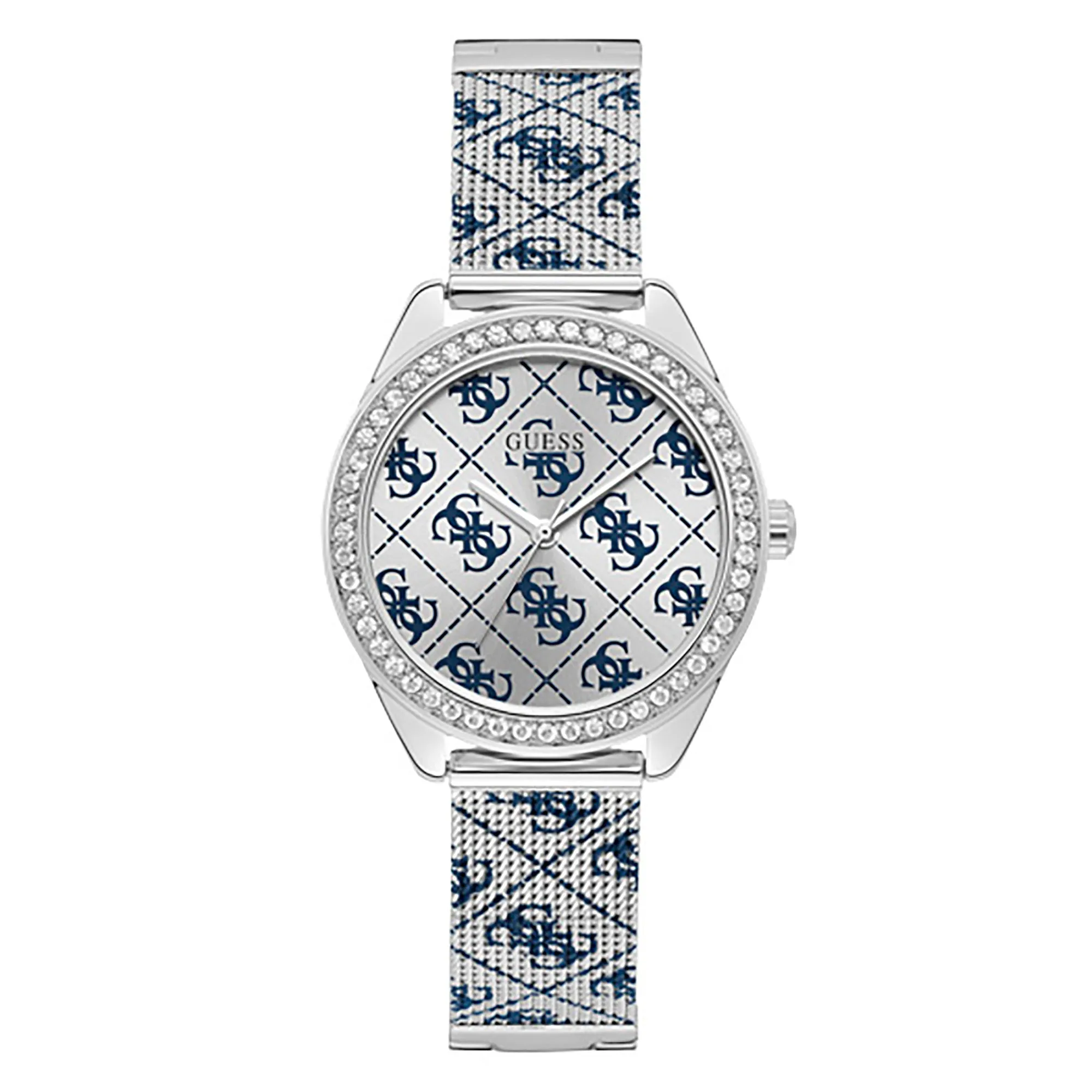 Guess Women's Watch Silver Tone Case Quartz