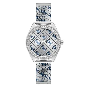 Guess Women's Watch Silver Tone Case Quartz