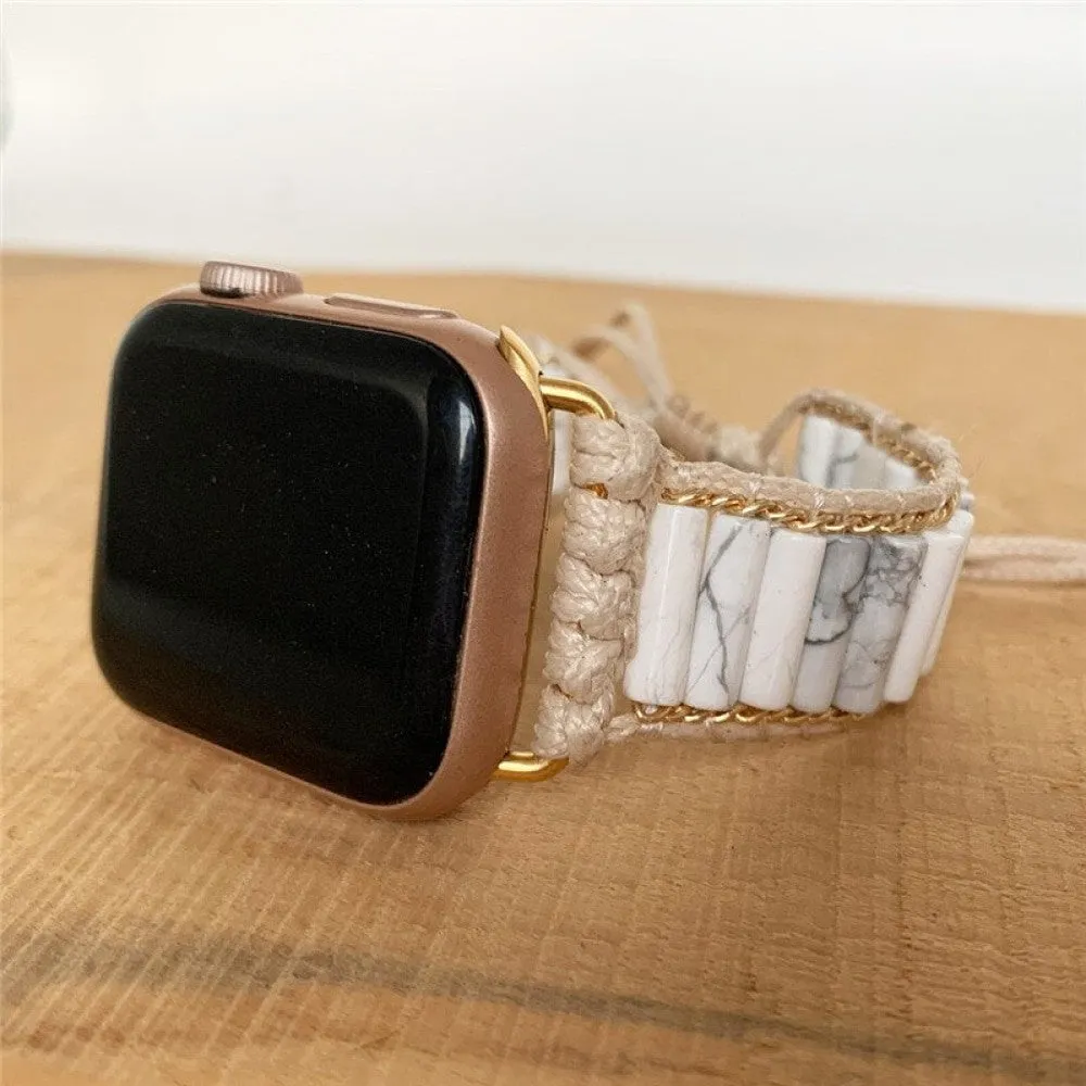 Handmade Stone Bead Bohemia Strap for Apple Watch