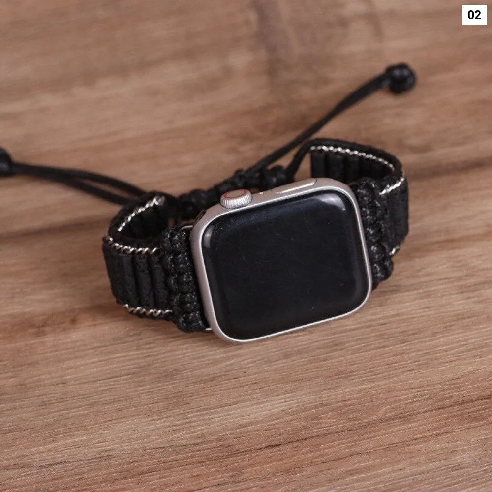 Handmade Stone Bead Bohemia Strap for Apple Watch