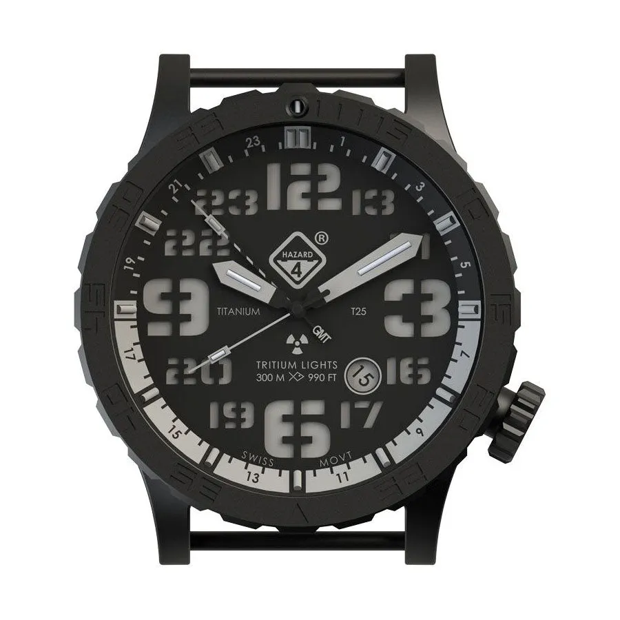 Hazard 4 HeavyWaterDiver Nightwatch White GMT Black