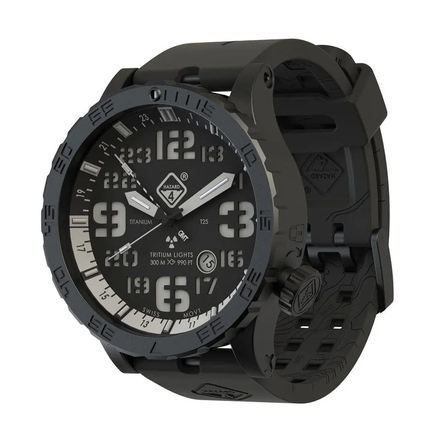 Hazard 4 HeavyWaterDiver Nightwatch White GMT Black