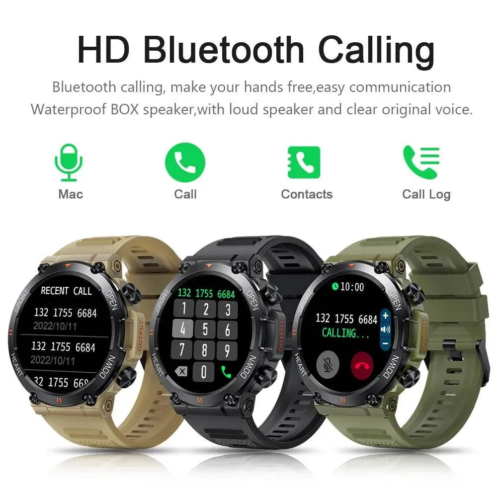 HD Bluetooth Call Smart Watch Men Sports Fitness Tracker Heart Monitor 400mAh Smartwatch