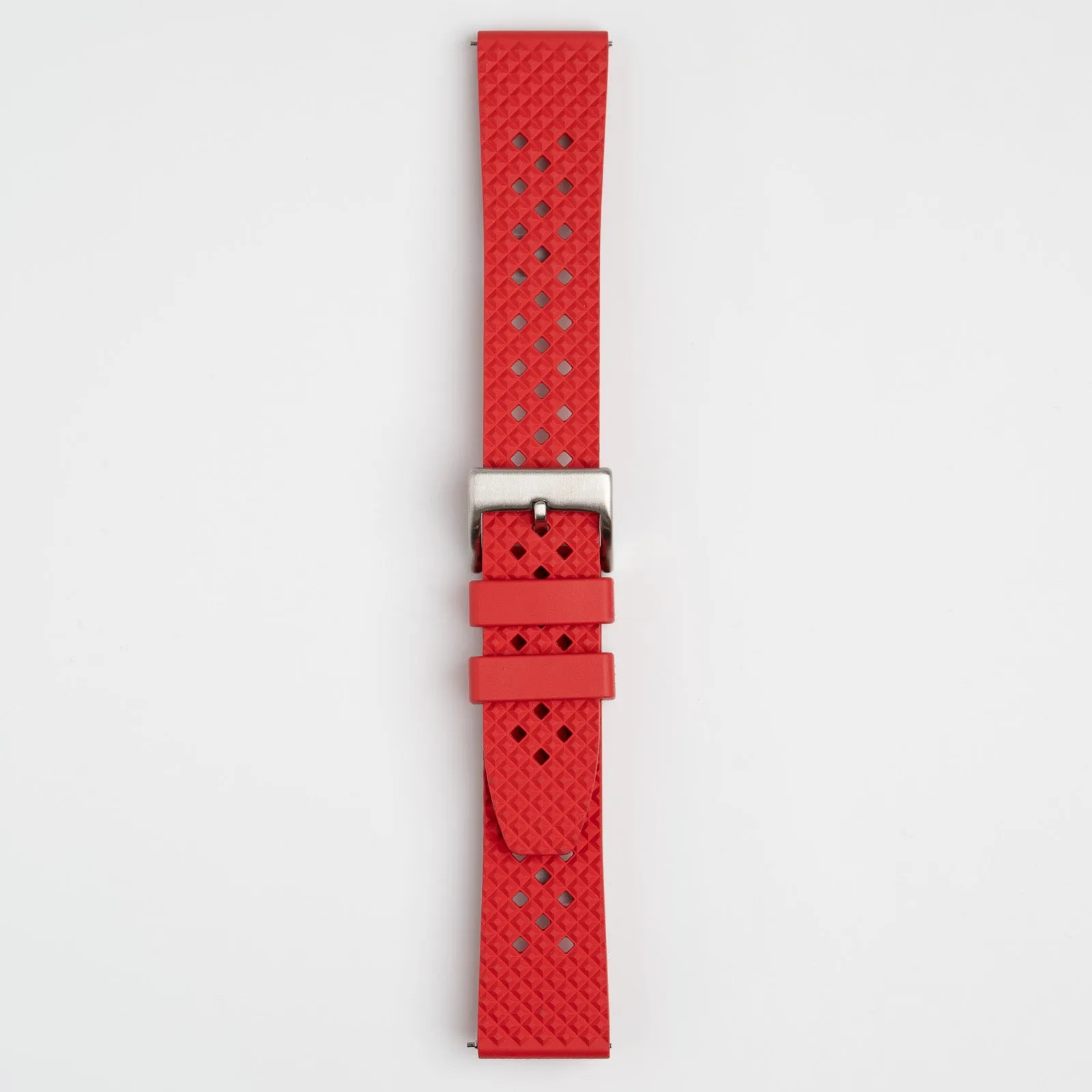 Hex FKM Quick Release Rubber Red Watch Strap