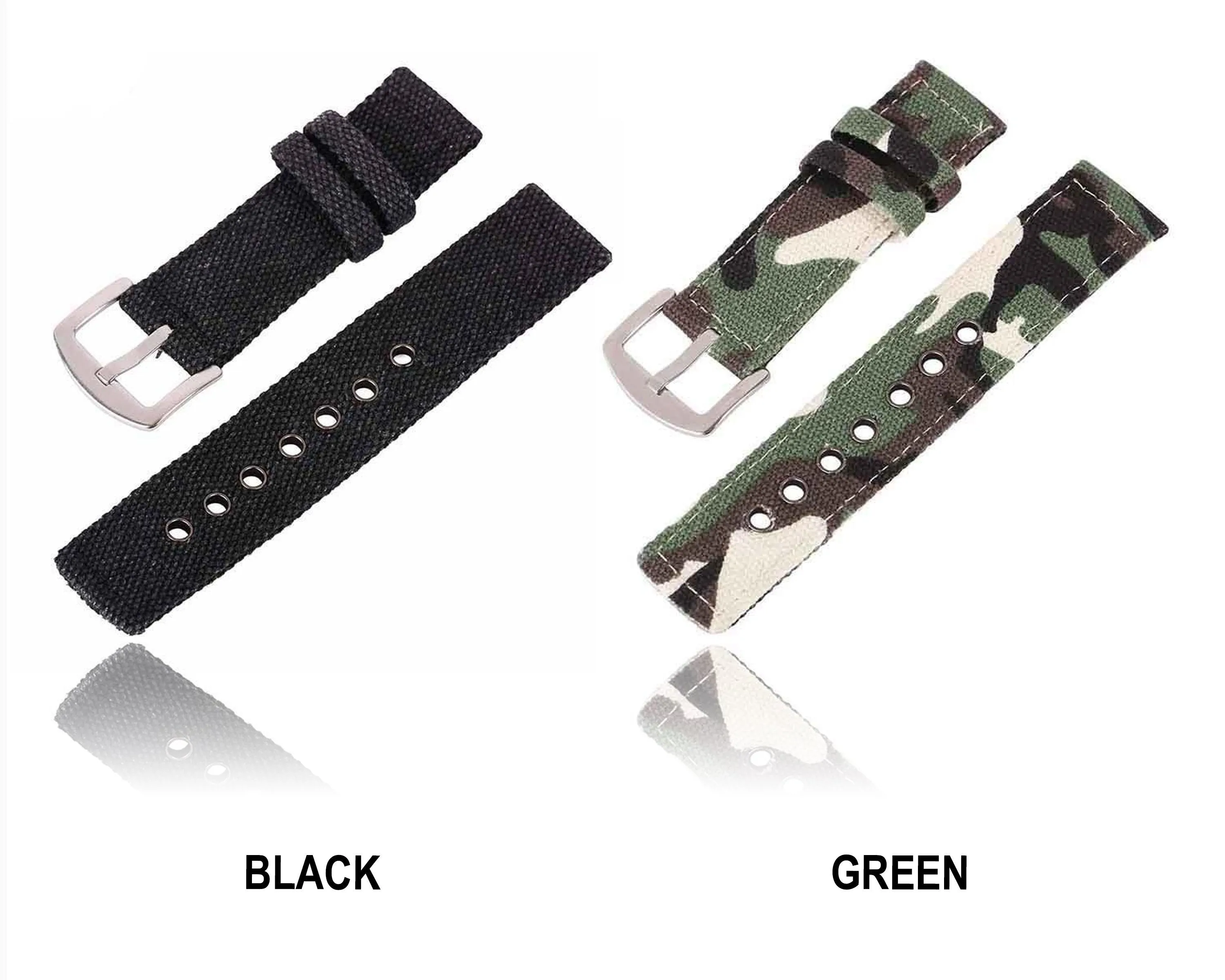 High Quality Canvas Camouflage Watch Band Strap For Men Women, Watches Belt Accessories 18mm 20mm 22mm 24mm Wrist Bracelet Watchbands Unisex