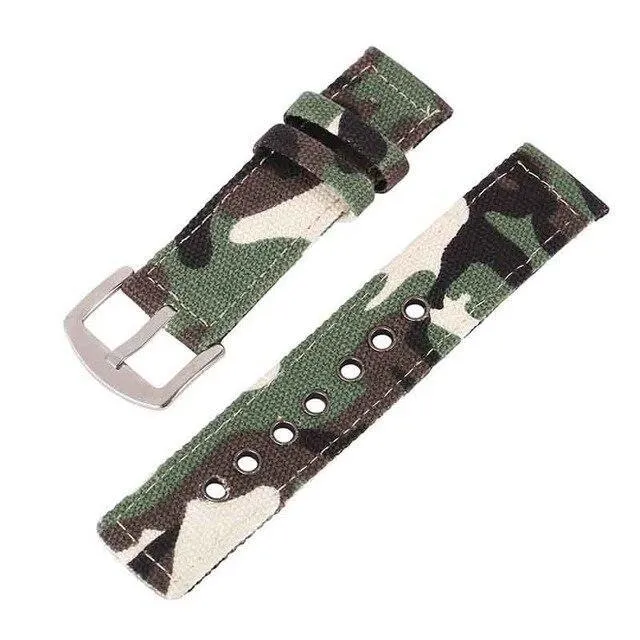 High Quality Canvas Camouflage Watch Band Strap For Men Women, Watches Belt Accessories 18mm 20mm 22mm 24mm Wrist Bracelet Watchbands Unisex