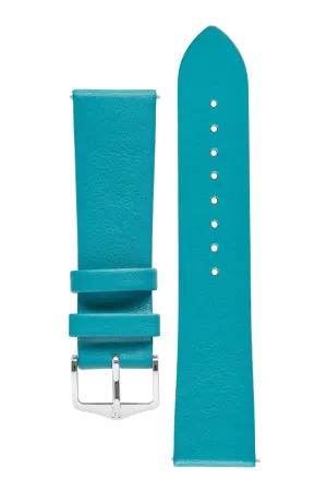 Hirsch VIAZZA Ladies Leather Quick-Release Watch Strap in PETROL