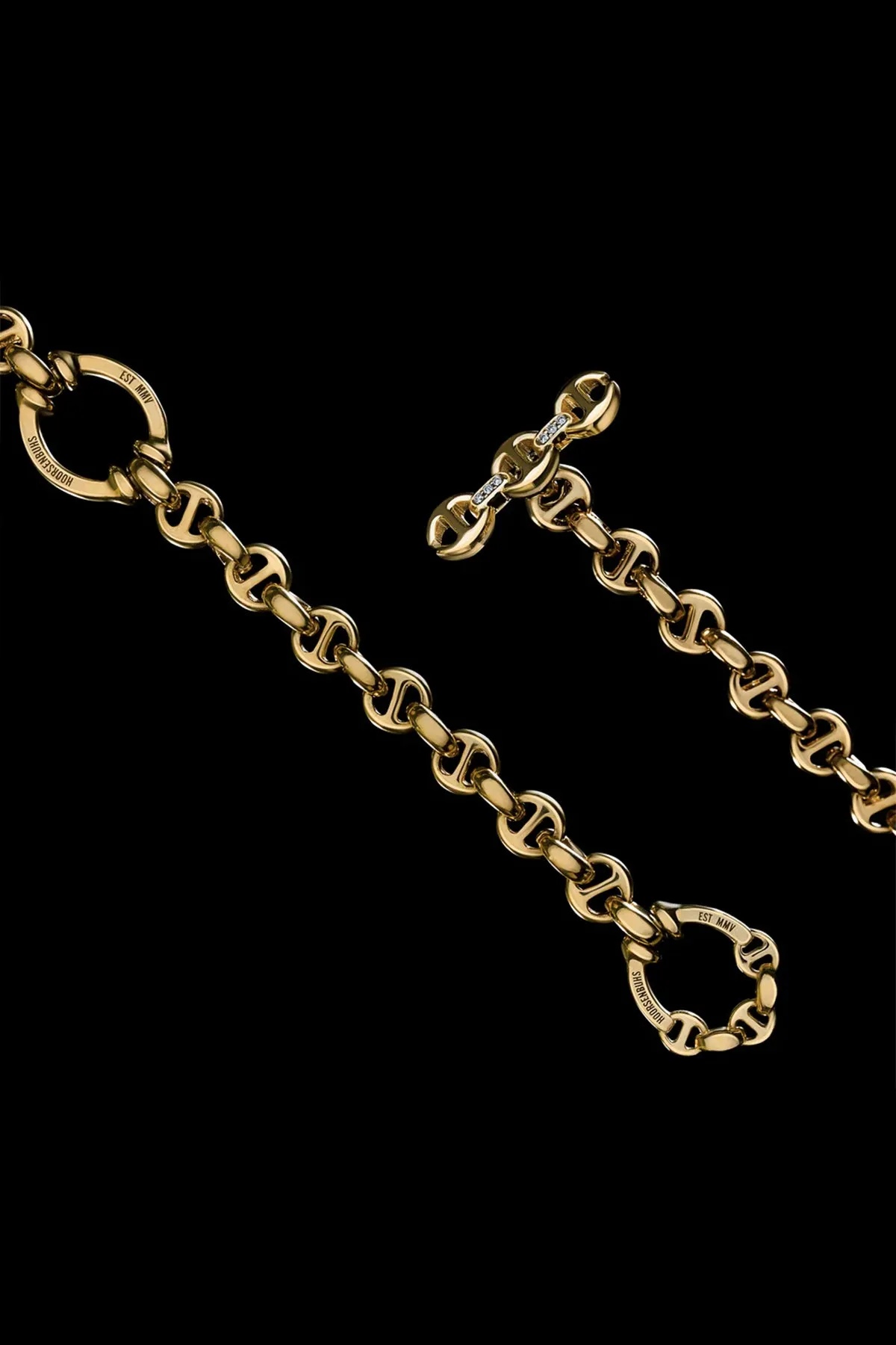 HOORSENBUHS | 18K GOLD OPEN-LINK DIAMOND NECKLACE