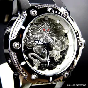 Invicta Men's 52mm Bolt Dragon Mechanical Silicone Strap