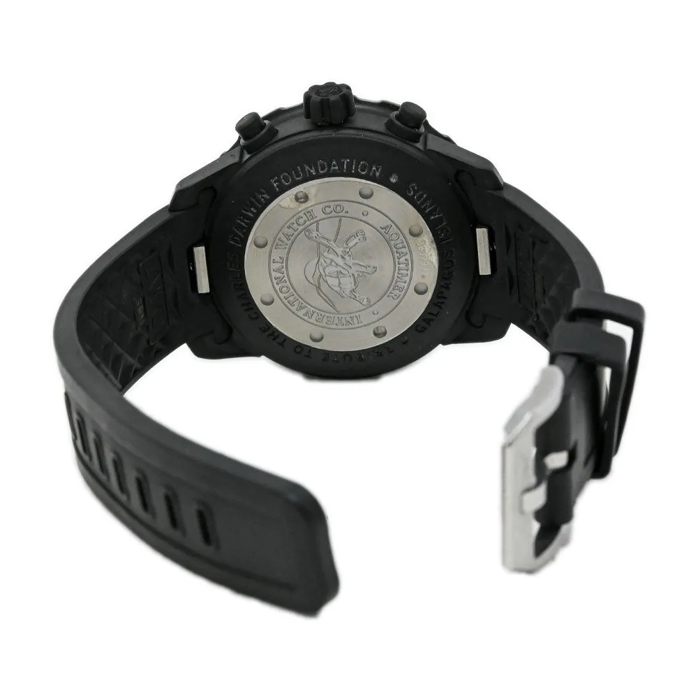 IWC Men's Aquatimer Galapagos Islands Edition PVD Coated Stainless Steel 43.5mm Black Chronograph Dial Watch Reference #: IW376705