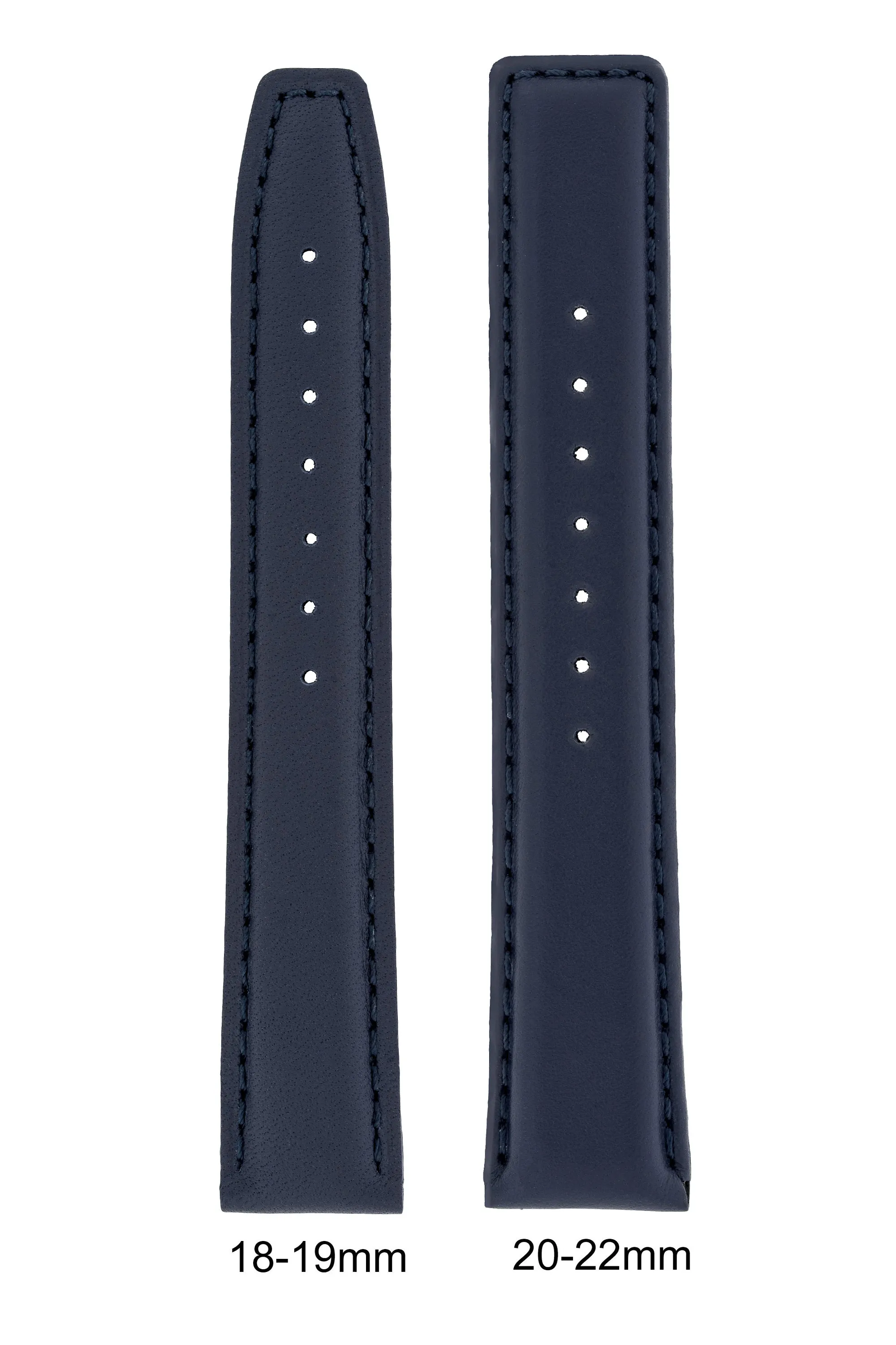 IWC-Style Calf Leather Watch Strap in BLUE