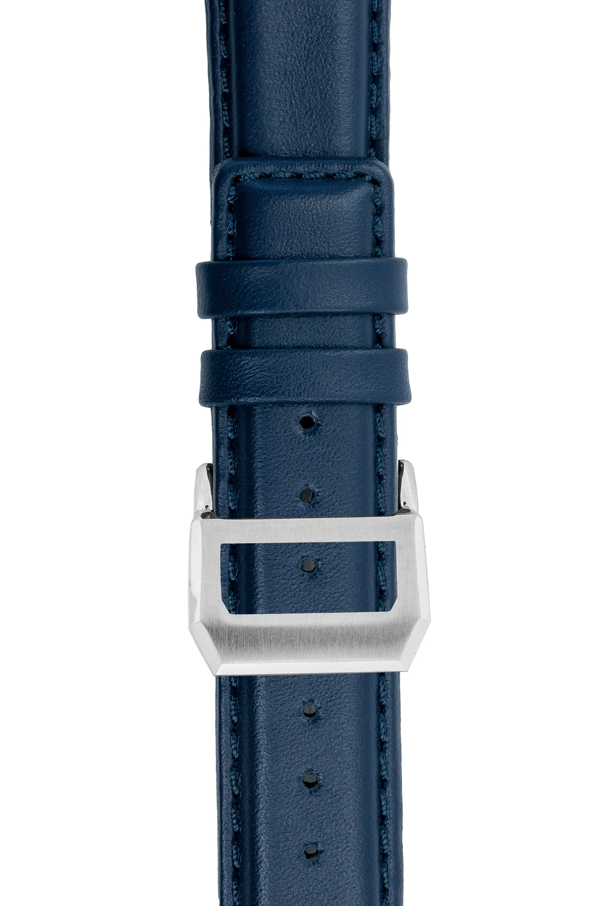 IWC-Style Calf Leather Watch Strap in BLUE