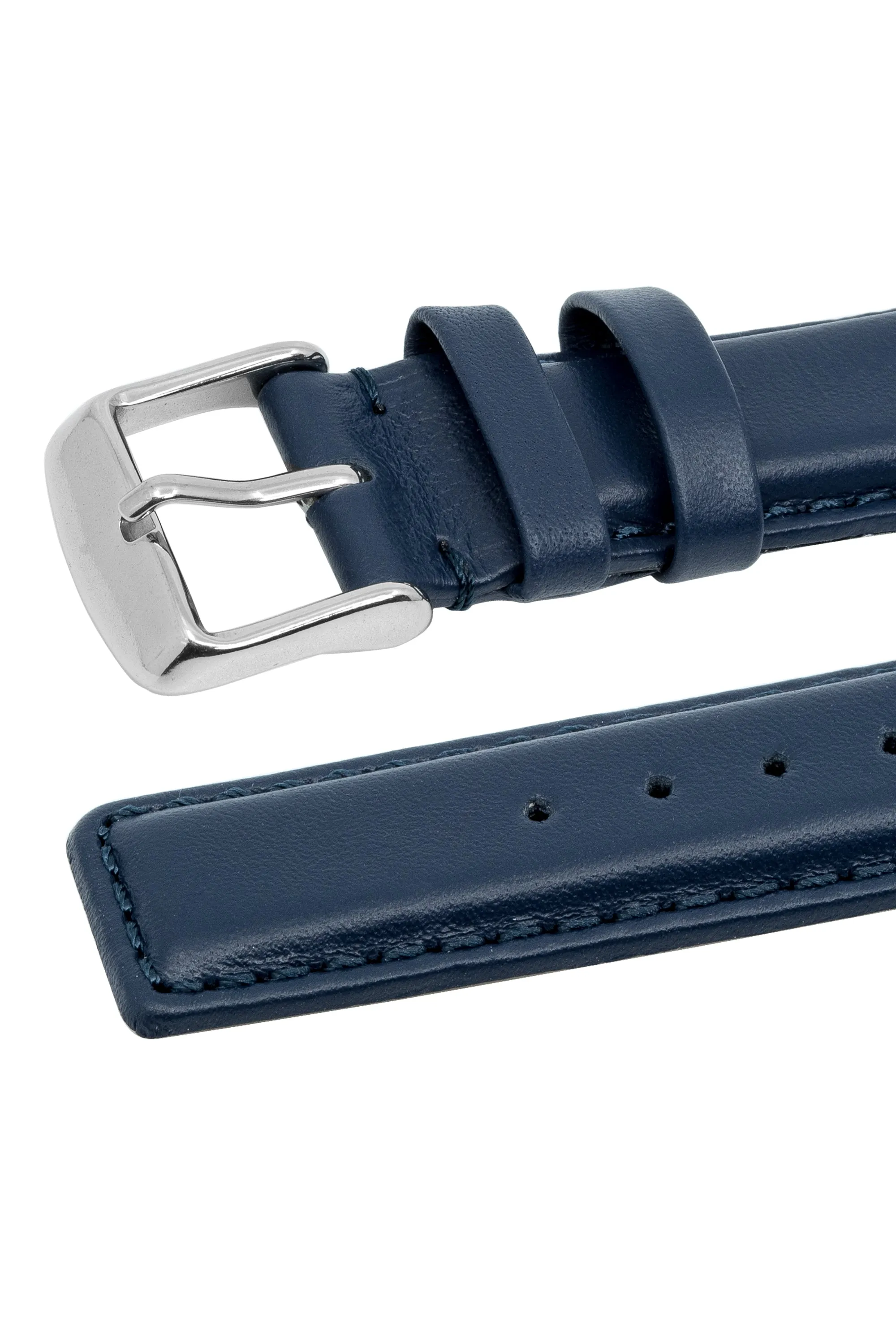 IWC-Style Calf Leather Watch Strap in BLUE