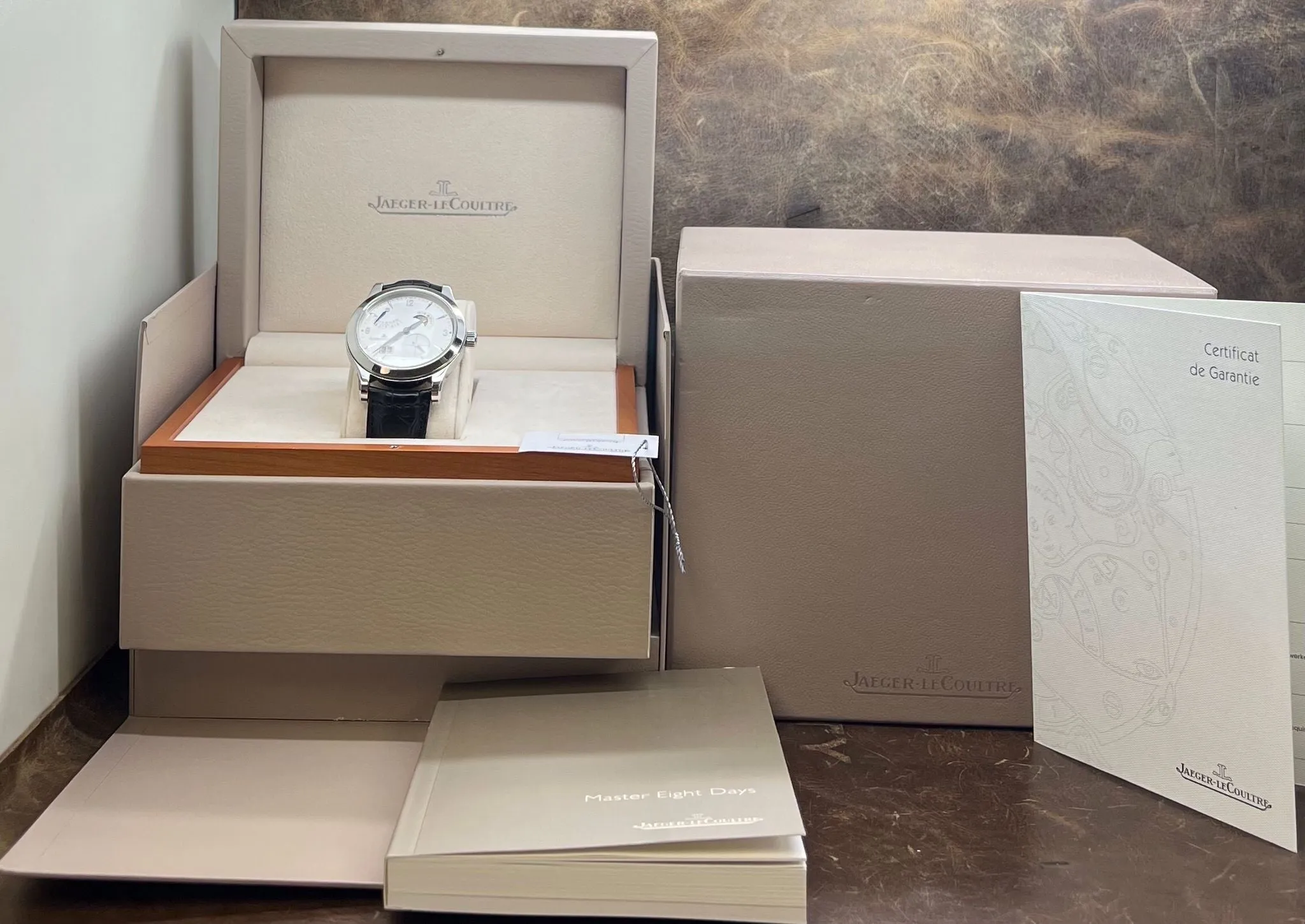 Jaeger-Lecoultre Master Control 8 Days 146.8.17.S Silver Dial Manual winding Men's Watch
