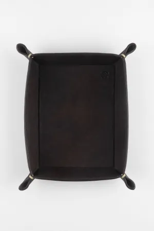 JPM Small Leather Valet Tray in BROWN