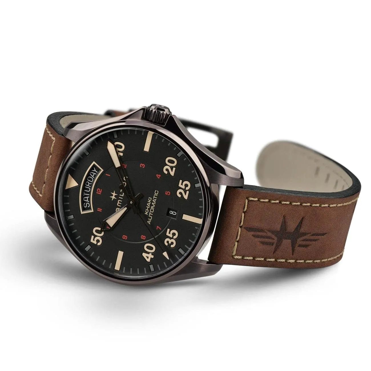 Khaki Pilot Day Date Auto
