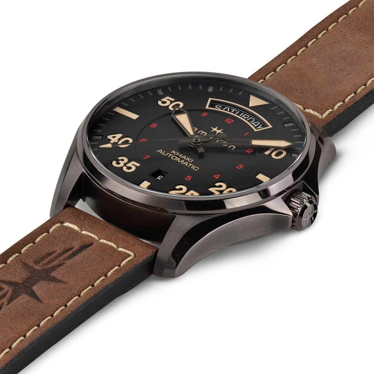 Khaki Pilot Day Date Auto