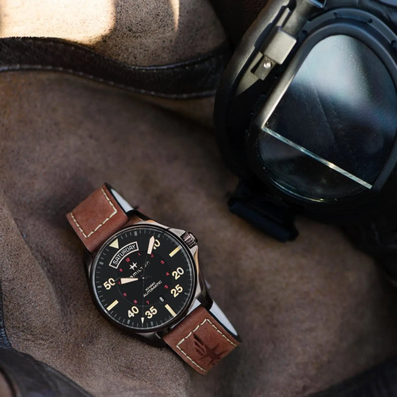 Khaki Pilot Day Date Auto