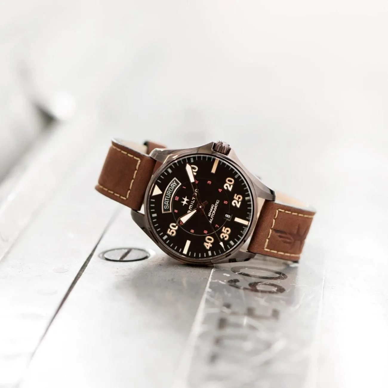 Khaki Pilot Day Date Auto