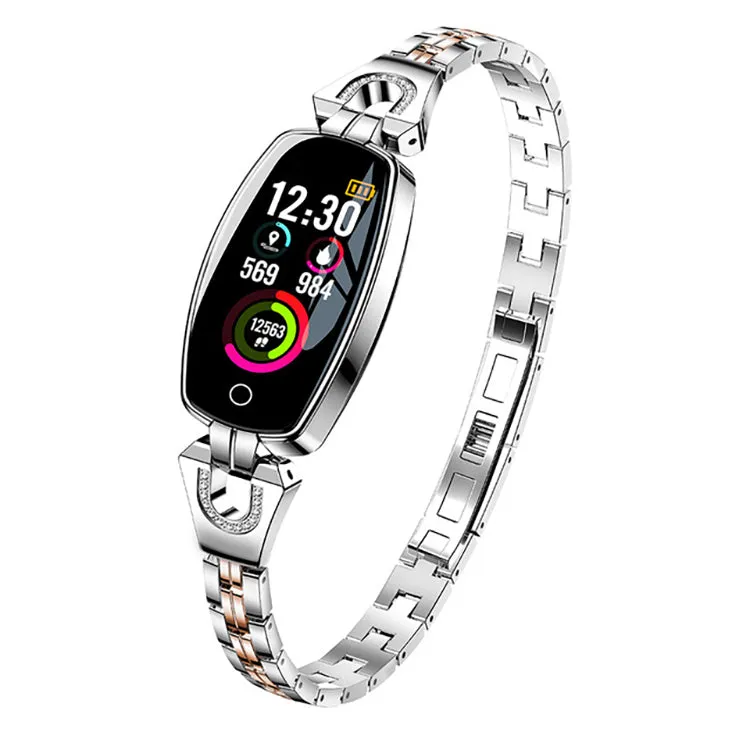 Latest ladies Smart Bracelet H8 Wrist-band 0.96inch Color Screen Luxury Fitness Tracker H8