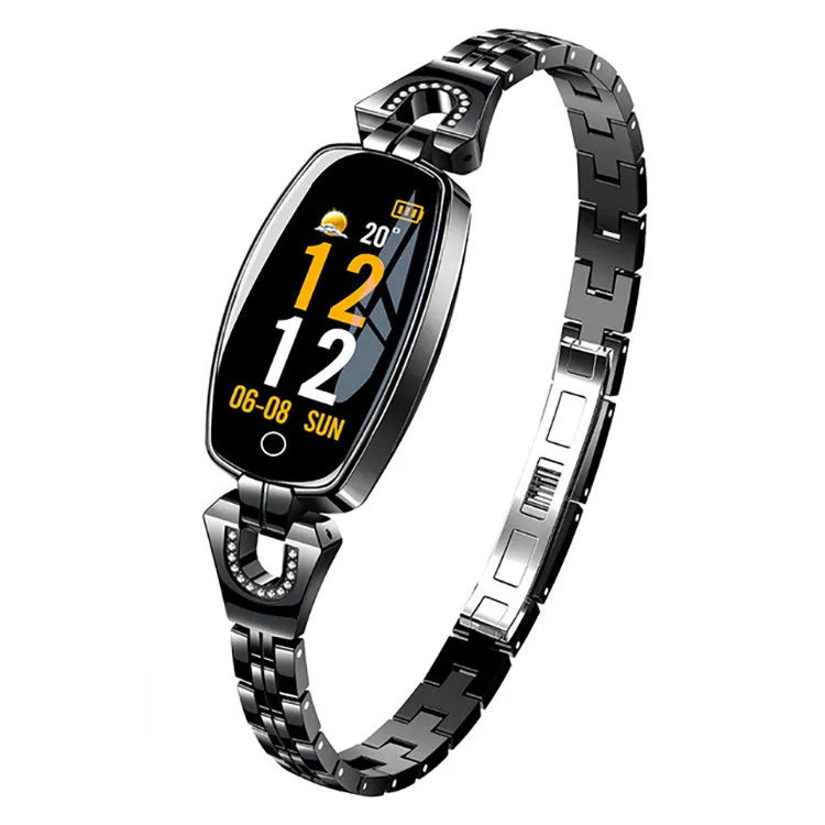 Latest ladies Smart Bracelet H8 Wrist-band 0.96inch Color Screen Luxury Fitness Tracker H8