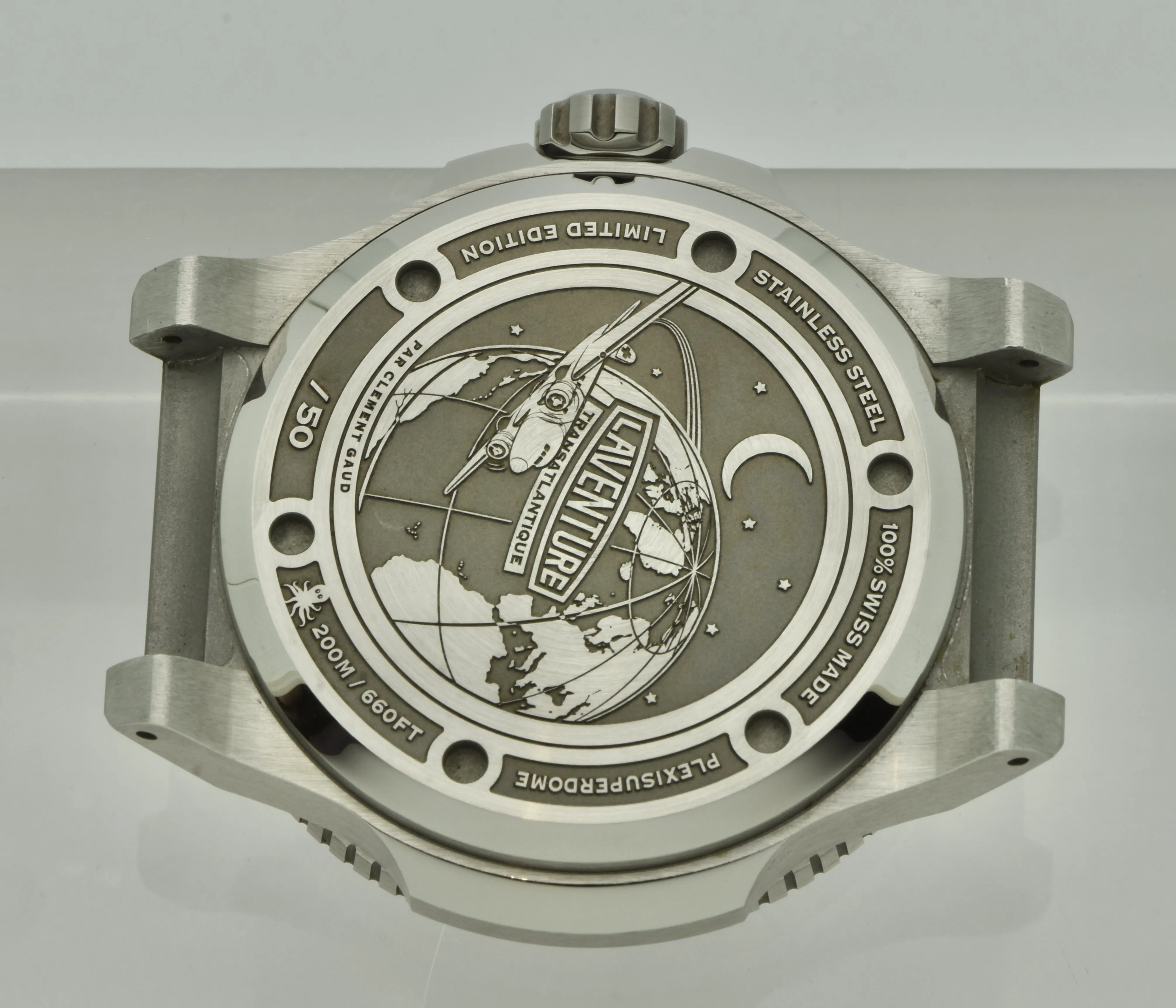 Laventure Transatlantique GMT, Steel/Cream