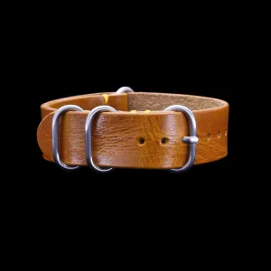 Leather Watch Strap, 4-Ring Military 104