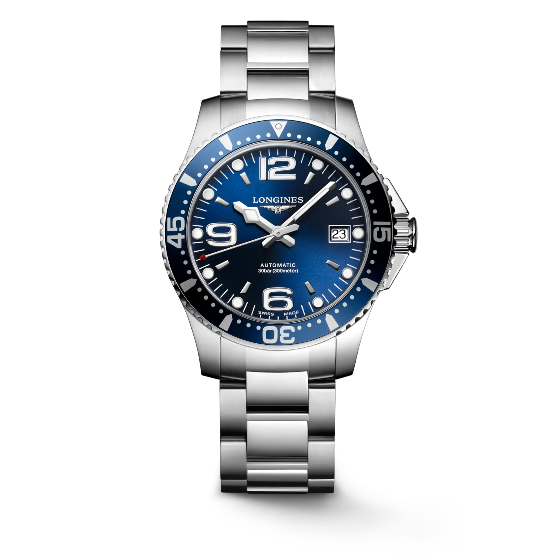 Longines HydroConquest 39mm Blue Dial Stainless Steel Men's Watch L37414966
