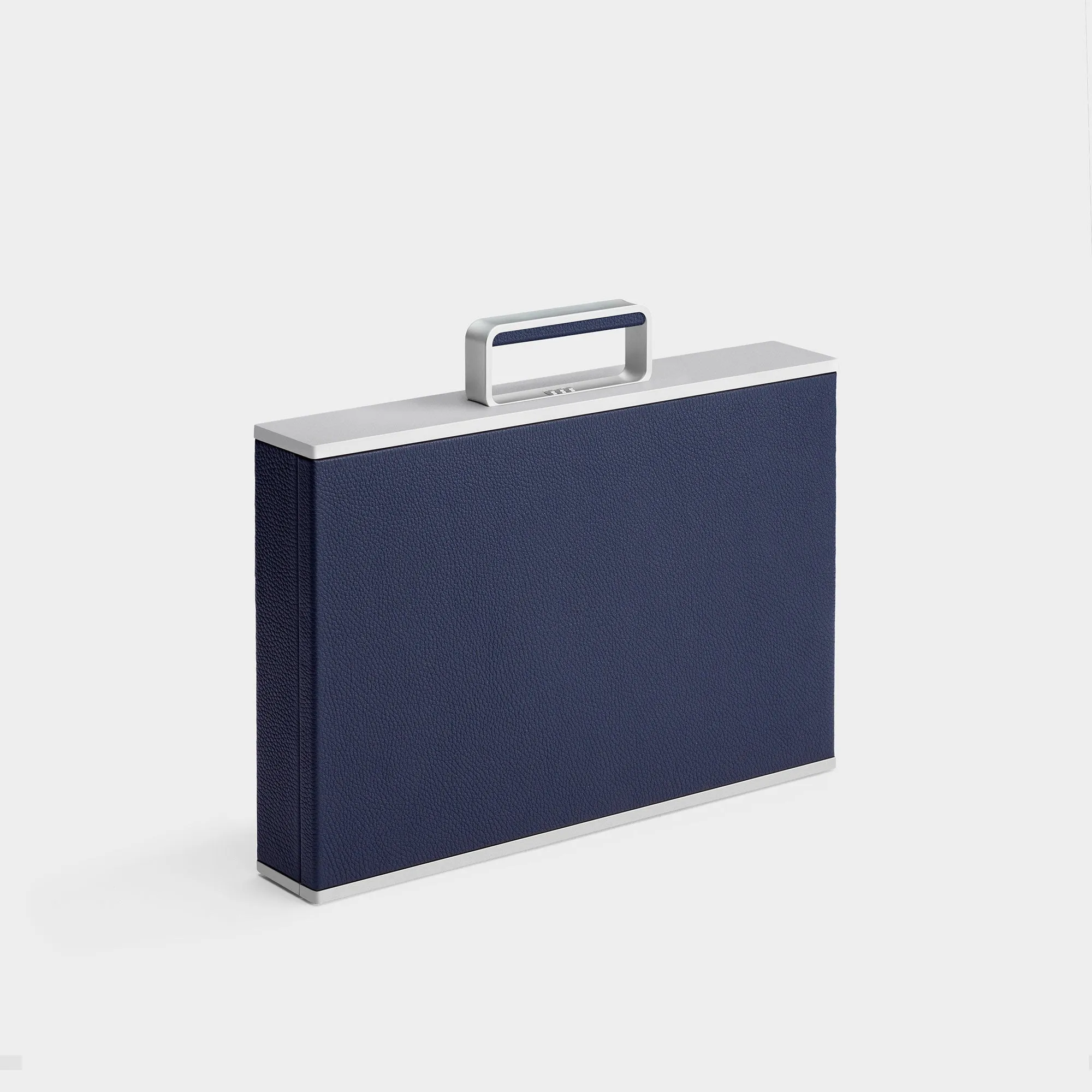 MACKENZIE 12 WATCH BRIEFCASE - SAPPHIRE / GREY
