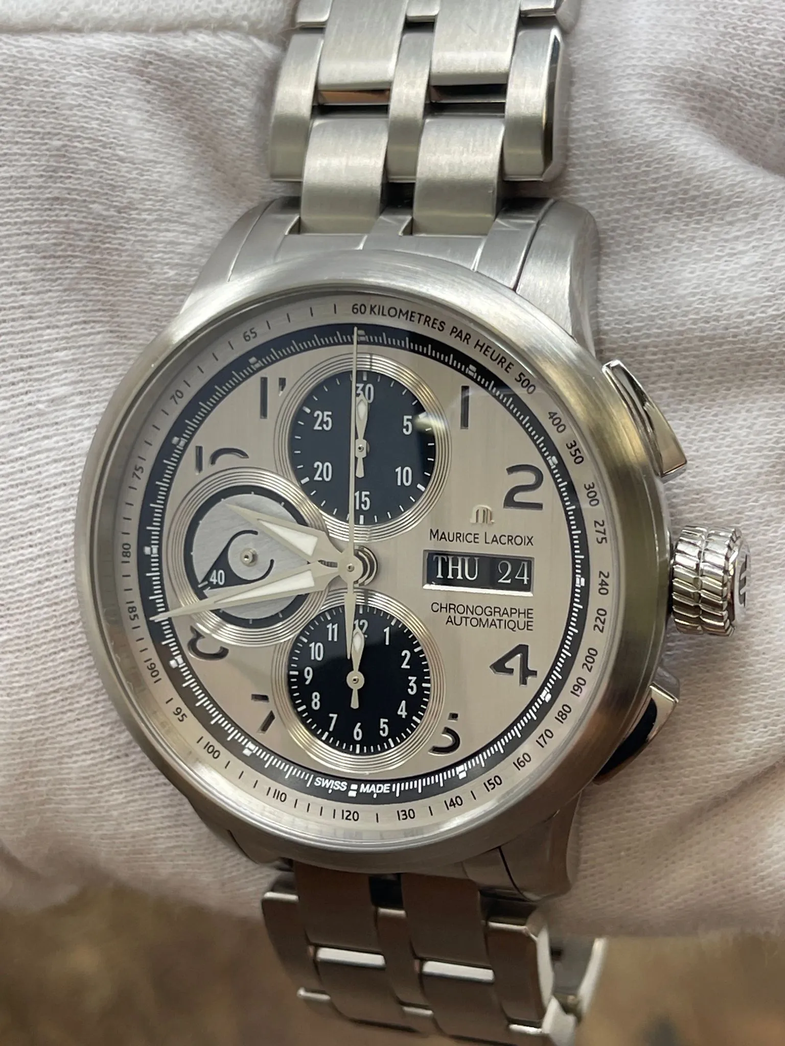 Maurice Lacroix MasterPiece MP6348 Silver Dial Automatic Men's Watch