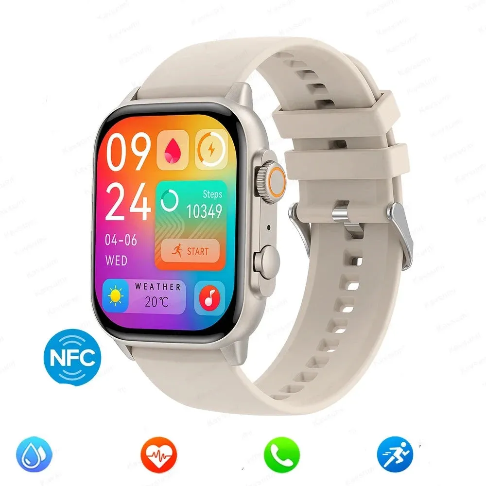 Men Women NFC AMOLED Screen  Bluetooth Call  Waterproof smart Watch