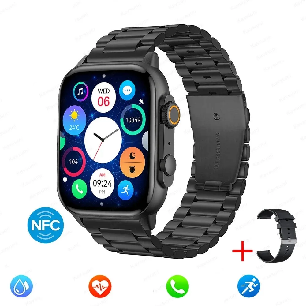 Men Women NFC AMOLED Screen  Bluetooth Call  Waterproof smart Watch