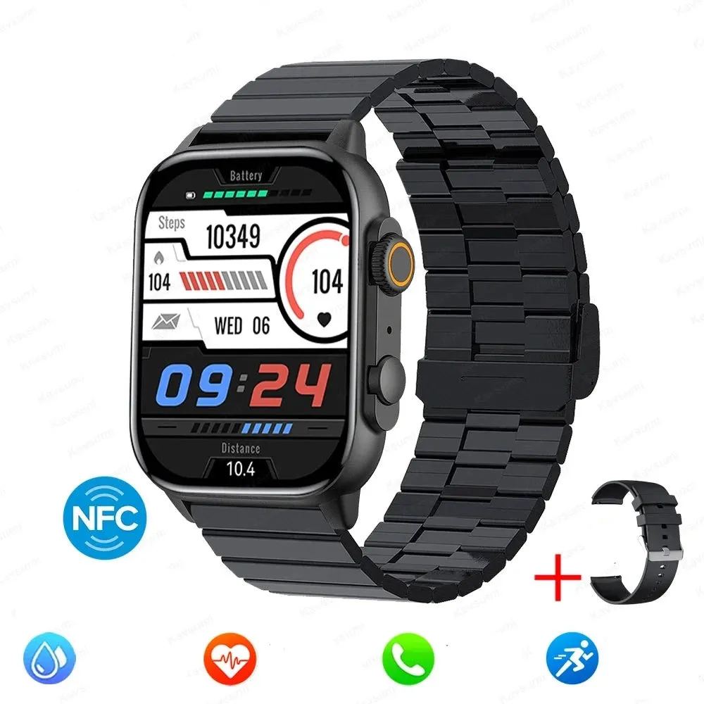Men Women NFC AMOLED Screen  Bluetooth Call  Waterproof smart Watch