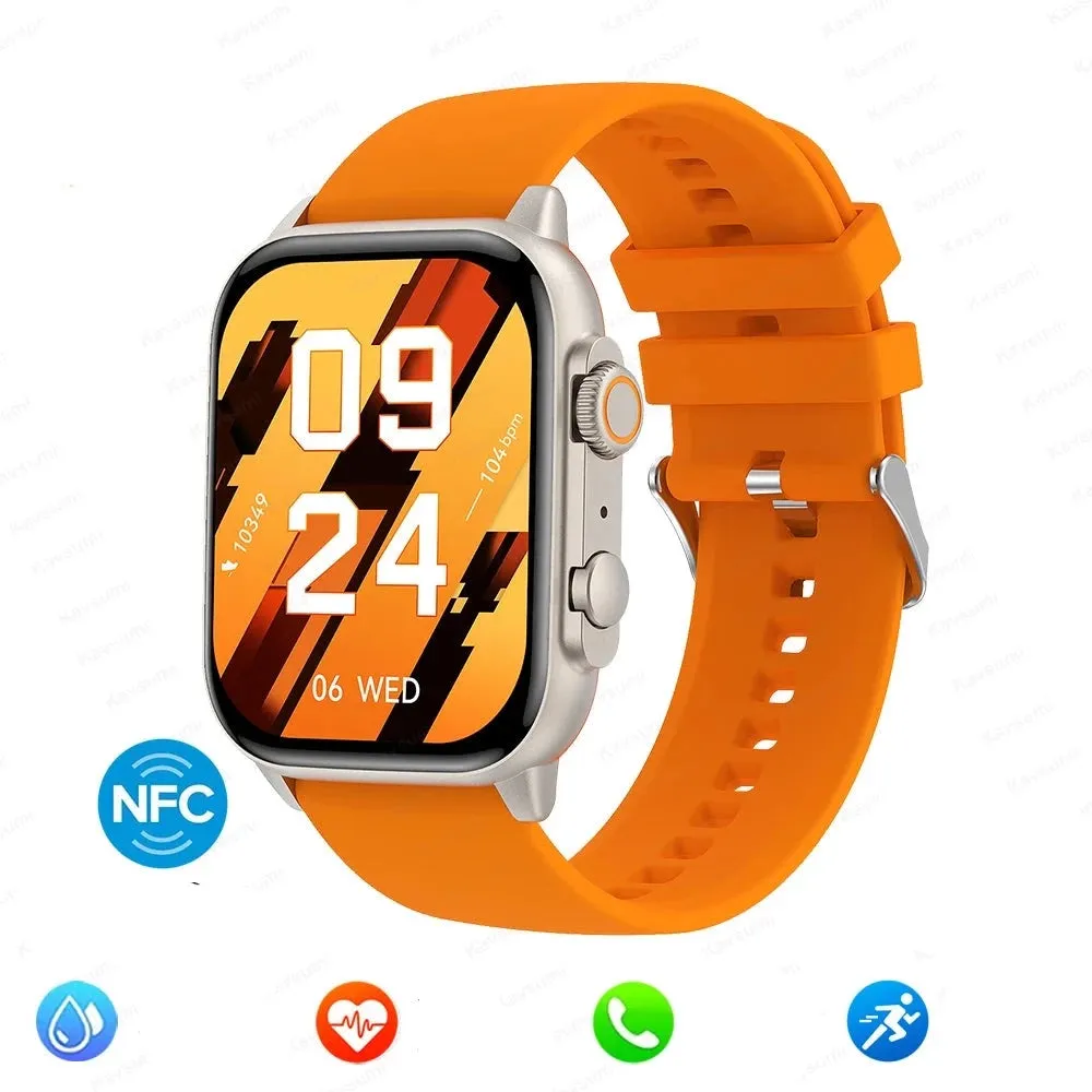 Men Women NFC AMOLED Screen  Bluetooth Call  Waterproof smart Watch