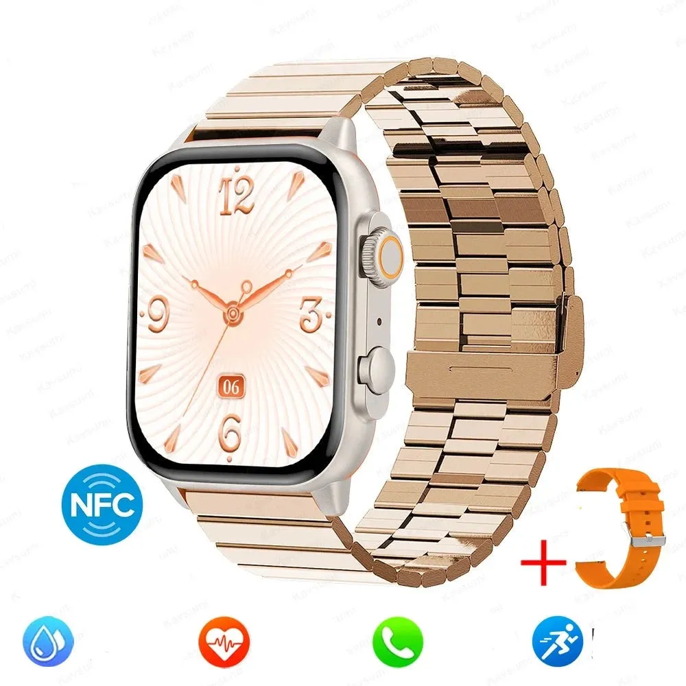 Men Women NFC AMOLED Screen  Bluetooth Call  Waterproof smart Watch