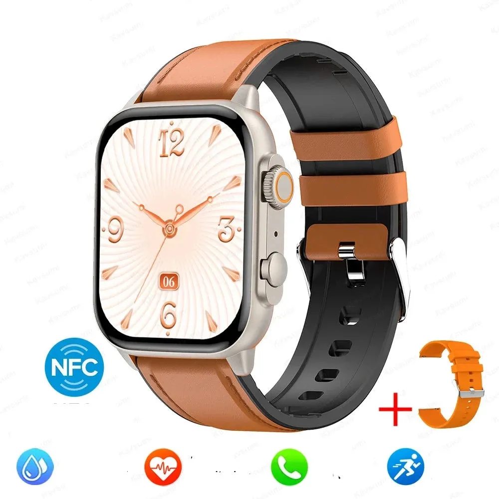 Men Women NFC AMOLED Screen  Bluetooth Call  Waterproof smart Watch
