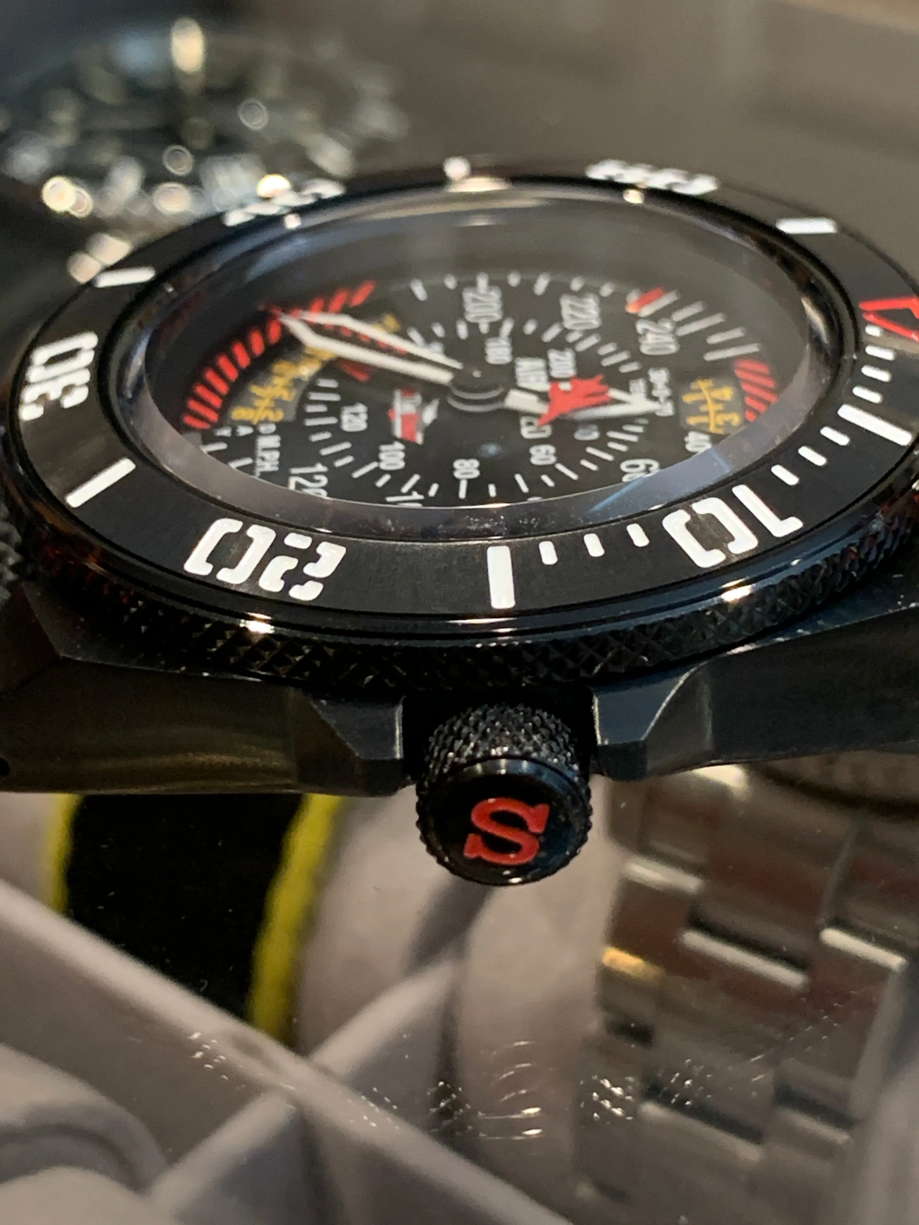 Men's Custom 45MM Aviator Watch with Seiko NH35 Automatic Movement