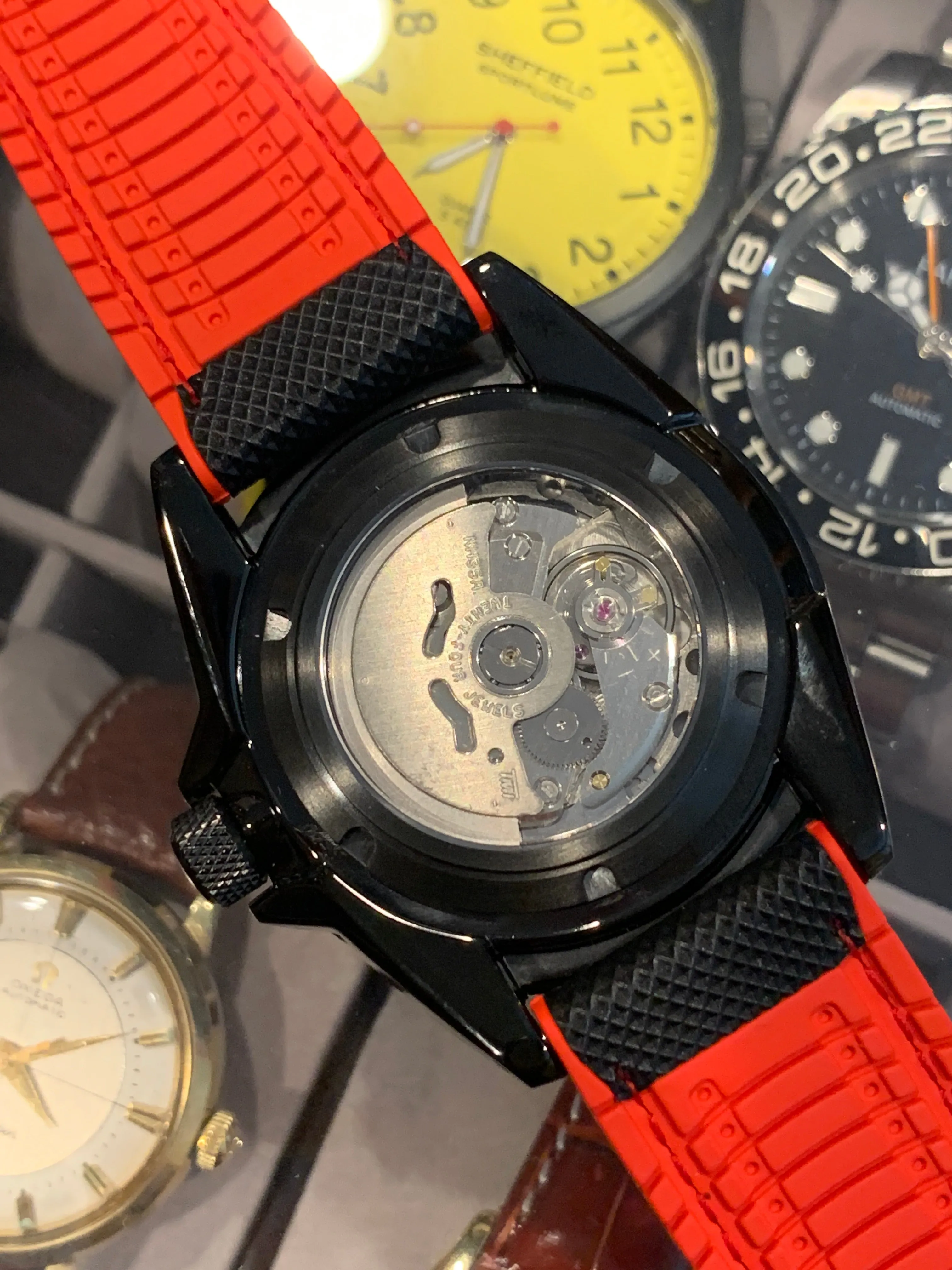Men's Custom 45MM Aviator Watch with Seiko NH35 Automatic Movement