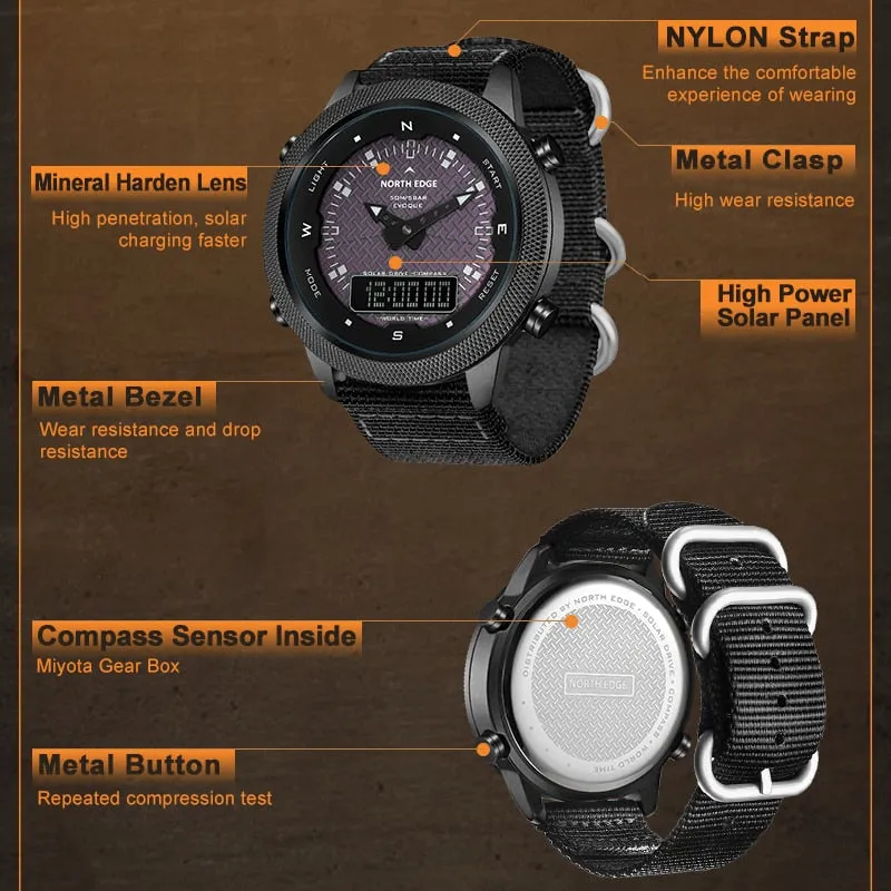 Men's EVOQUE Solar Military Watch